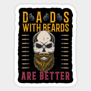 Dads With Beards Are Better T-shirt classique Sticker